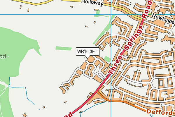 WR10 3ET map - OS VectorMap District (Ordnance Survey)