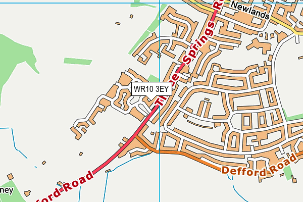 WR10 3EY map - OS VectorMap District (Ordnance Survey)
