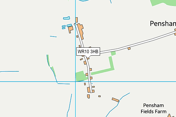 WR10 3HB map - OS VectorMap District (Ordnance Survey)