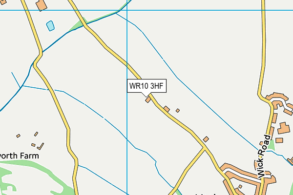 WR10 3HF map - OS VectorMap District (Ordnance Survey)