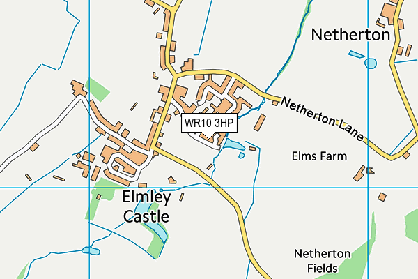 Elmley Castle Playing Field map (WR10 3HP) - OS VectorMap District (Ordnance Survey)