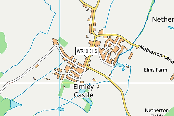 Elmley Castle CofE First School map (WR10 3HS) - OS VectorMap District (Ordnance Survey)