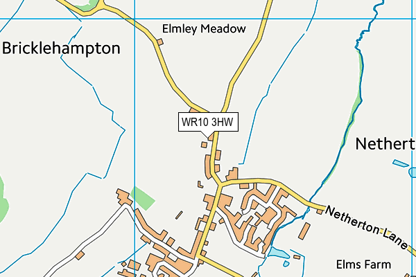 WR10 3HW map - OS VectorMap District (Ordnance Survey)