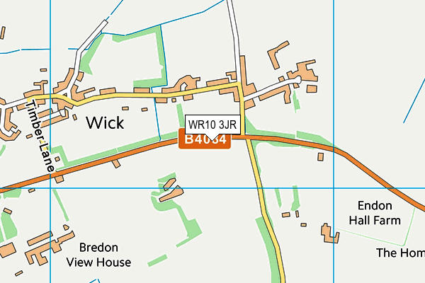 WR10 3JR map - OS VectorMap District (Ordnance Survey)