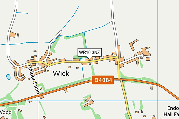 WR10 3NZ map - OS VectorMap District (Ordnance Survey)