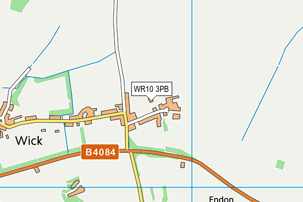 WR10 3PB map - OS VectorMap District (Ordnance Survey)