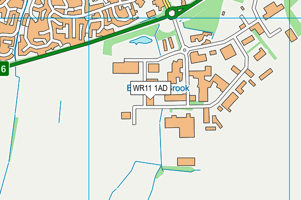 WR11 1AD map - OS VectorMap District (Ordnance Survey)