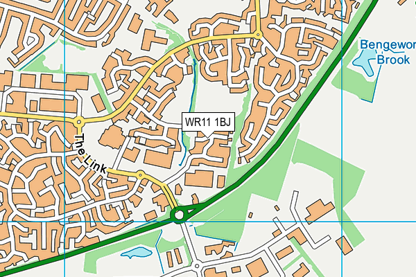 WR11 1BJ map - OS VectorMap District (Ordnance Survey)