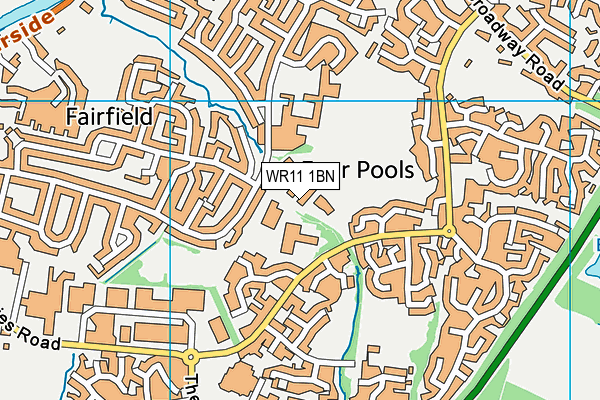 Vale of Evesham School map (WR11 1BN) - OS VectorMap District (Ordnance Survey)