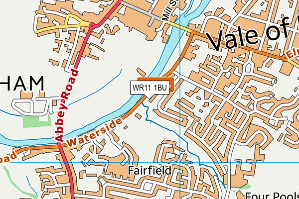 WR11 1BU map - OS VectorMap District (Ordnance Survey)