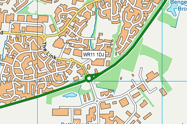 WR11 1DJ map - OS VectorMap District (Ordnance Survey)