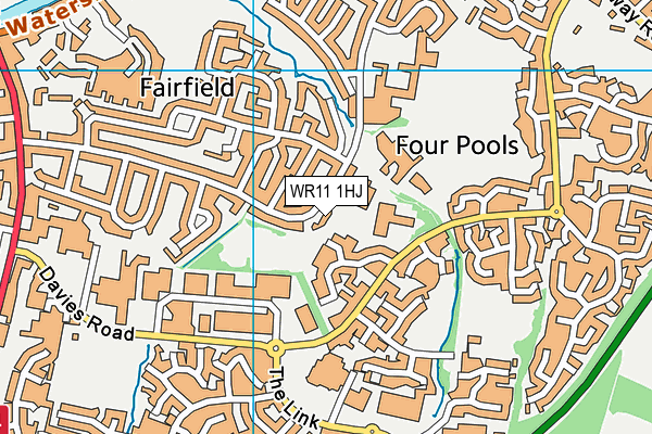 WR11 1HJ map - OS VectorMap District (Ordnance Survey)