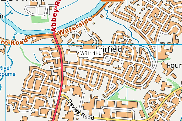 WR11 1HU map - OS VectorMap District (Ordnance Survey)