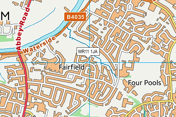 WR11 1JA map - OS VectorMap District (Ordnance Survey)