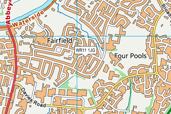 WR11 1JG map - OS VectorMap District (Ordnance Survey)