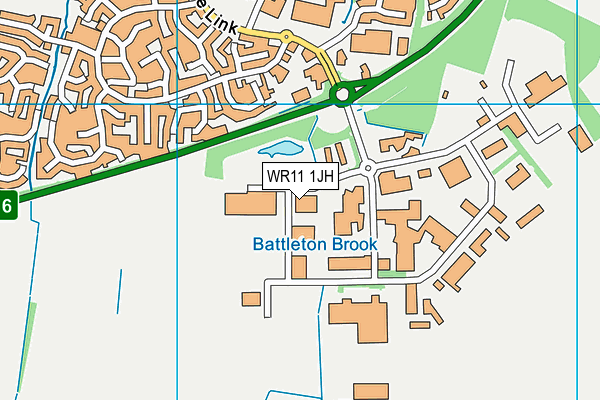 WR11 1JH map - OS VectorMap District (Ordnance Survey)