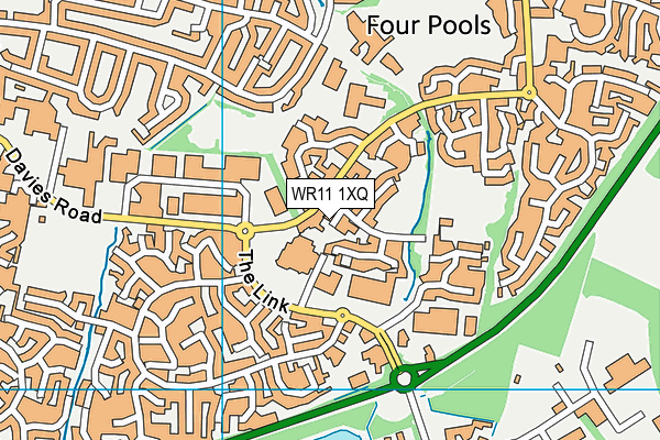 WR11 1XQ map - OS VectorMap District (Ordnance Survey)