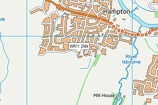 WR11 2NN map - OS VectorMap District (Ordnance Survey)