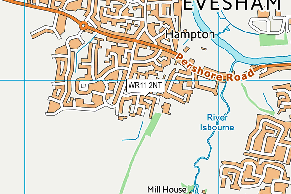 WR11 2NT map - OS VectorMap District (Ordnance Survey)