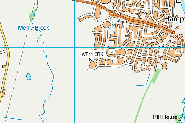 WR11 2RX map - OS VectorMap District (Ordnance Survey)