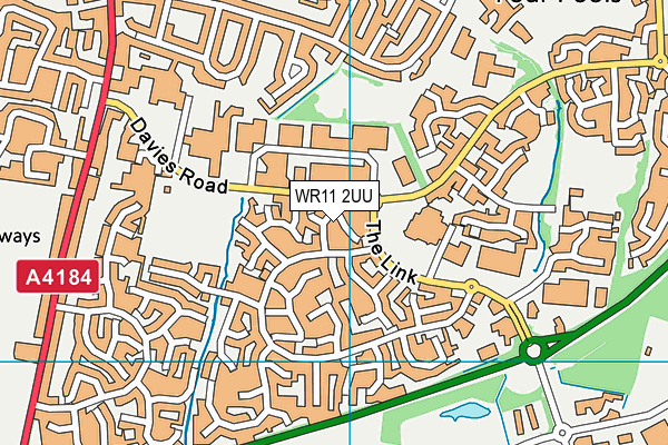 WR11 2UU map - OS VectorMap District (Ordnance Survey)