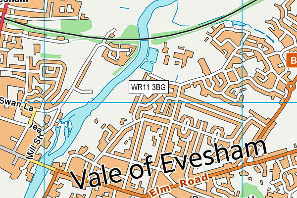 WR11 3BG map - OS VectorMap District (Ordnance Survey)