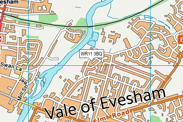 WR11 3BQ map - OS VectorMap District (Ordnance Survey)
