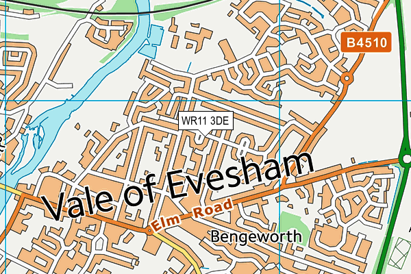 WR11 3DE map - OS VectorMap District (Ordnance Survey)