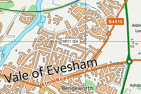 WR11 3EA map - OS VectorMap District (Ordnance Survey)