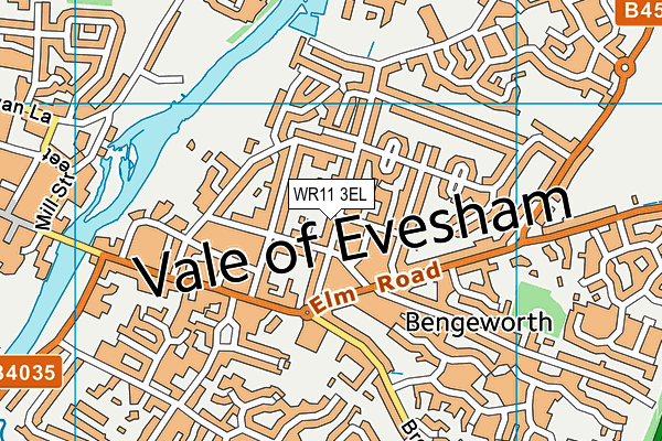 WR11 3EL map - OS VectorMap District (Ordnance Survey)