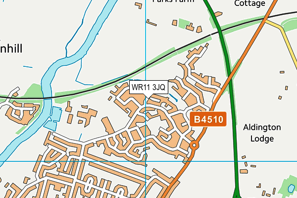 WR11 3JQ map - OS VectorMap District (Ordnance Survey)