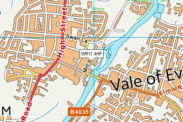 WR11 4HF map - OS VectorMap District (Ordnance Survey)