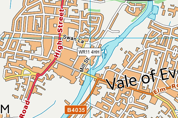 WR11 4HH map - OS VectorMap District (Ordnance Survey)