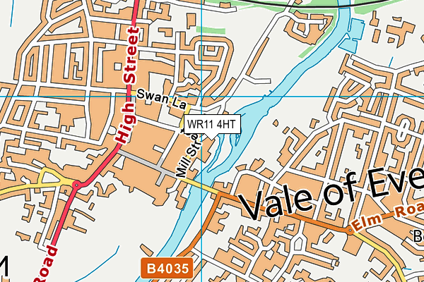 WR11 4HT map - OS VectorMap District (Ordnance Survey)