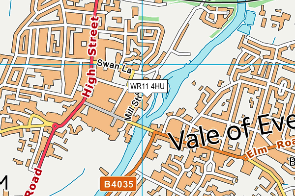WR11 4HU map - OS VectorMap District (Ordnance Survey)