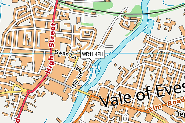 WR11 4PH map - OS VectorMap District (Ordnance Survey)