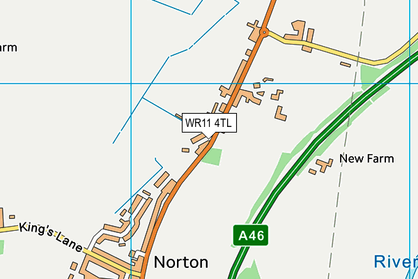 WR11 4TL map - OS VectorMap District (Ordnance Survey)