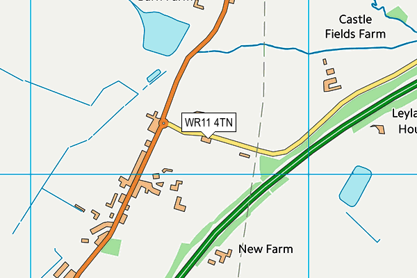 WR11 4TN map - OS VectorMap District (Ordnance Survey)