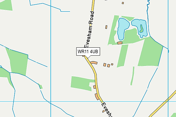 WR11 4UB map - OS VectorMap District (Ordnance Survey)