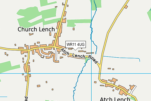 WR11 4UG map - OS VectorMap District (Ordnance Survey)