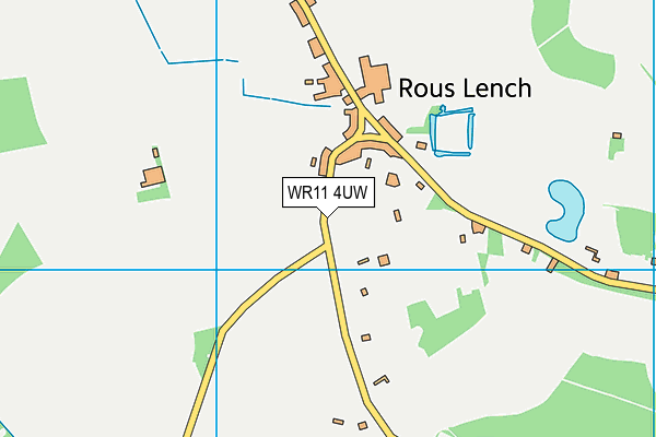 WR11 4UW map - OS VectorMap District (Ordnance Survey)