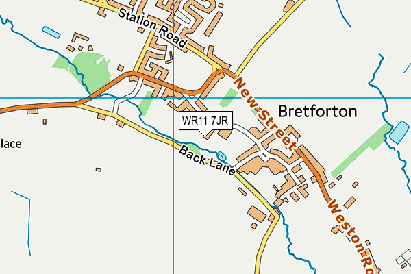 WR11 7JR map - OS VectorMap District (Ordnance Survey)
