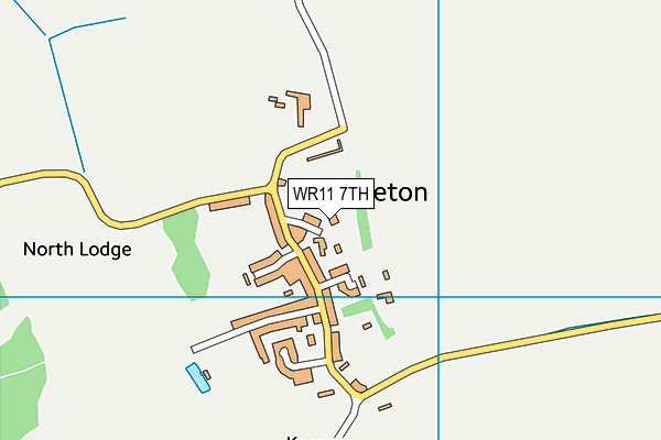 WR11 7TH map - OS VectorMap District (Ordnance Survey)