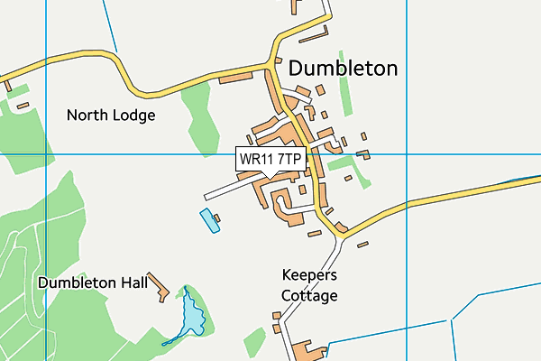 Dumbleton Cricket Club map (WR11 7TP) - OS VectorMap District (Ordnance Survey)
