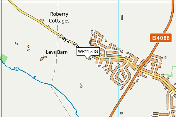 WR11 8JG map - OS VectorMap District (Ordnance Survey)
