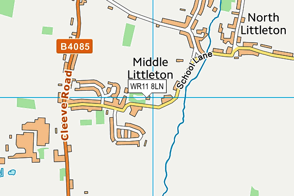 WR11 8LN map - OS VectorMap District (Ordnance Survey)