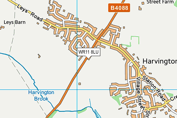 WR11 8LU map - OS VectorMap District (Ordnance Survey)