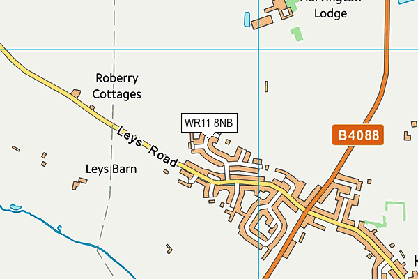 WR11 8NB map - OS VectorMap District (Ordnance Survey)