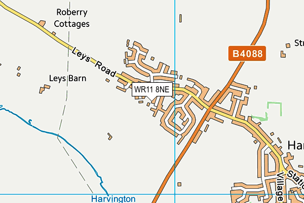 WR11 8NE map - OS VectorMap District (Ordnance Survey)