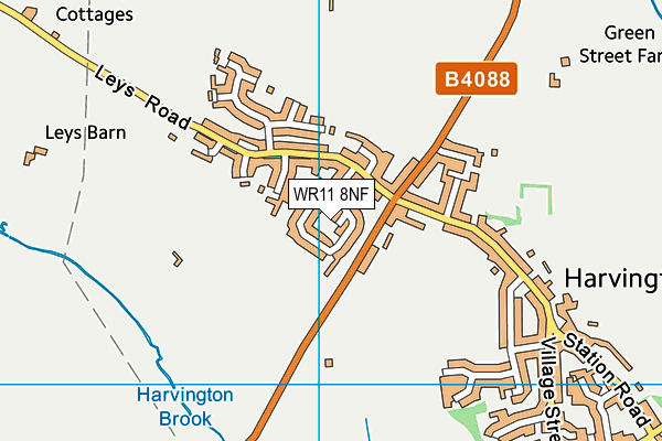 WR11 8NF map - OS VectorMap District (Ordnance Survey)